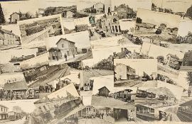 Postcards, Foreign, a collection of approx. 108 French transportation cards inc. interior and