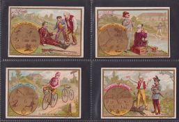 Trade cards, Liebig, 6 sets, 3 sets Belgian language S395, S386, S344. 2 sets German S401, S386. 1