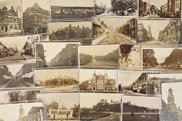 Postcards, Hampshire, an Aldershot RP selection of 24 cards, inc. Union St (2), Grosvenor Rd (3),
