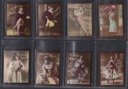 Cigarette cards, Algeria, Melia, Actresses, 'M' size, 80 different hand coloured photographic