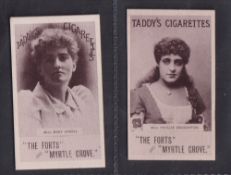 Cigarette cards, Taddy, Actresses, Collotype, two cards, Miss Mary Ansell & Miss Phyliss
