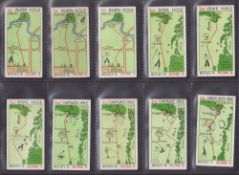 Cigarette cards, Golf, Churchman Can You Beat Bogey at St Andrew's (set 56 cards, 54 standard