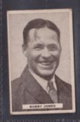 Trade card, Golf, Sweetacres, Sports Champions, type card, no 35 Bobby Jones (just about gd)