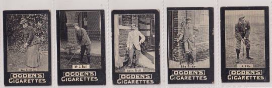 Cigarette cards, Golf, Ogden's Tabs Type item 97-2, Golf Subjects (set 15 cards) includes J