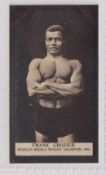 Cigarette card, Taddy, Wrestlers, type card, Frank Crozier (album corner marks otherwise gd) (1)