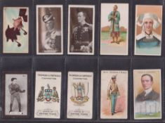 Cigarette cards, 40 scarcer or unusual types cards from many series, including W Taylor War