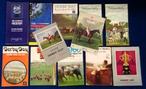 Horse Racing, Epsom Derby Racecards, a collection of 12 Derby Racecards for 1962 (ink results), 1963