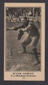 Trade card, USA, Herpolsheimer & Co, Base Ball Series, 1916, type card, no 70 Hank Gowdy (gd) (1)