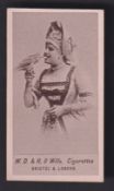 Cigarette card, Wills, Beauties, Collotype (Wills Cigarettes), plain back, type card, Wills ref.