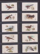 Cigarette cards, 4 sets Lambert & Butler Birds & Eggs, Hignett Dogs, BAT Prehistoric Animals,