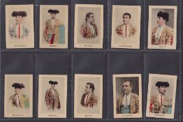 Cigarette cards, South America (Ecuador), Guzman, Actresses, Bull Fighters, Rulers, Spanish Generals