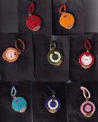 Royal Ascot, a collection of 8 enamel badges all for Ascot Private Stand dated 1955 to 1962