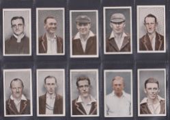 Cigarette cards, Sporting selection 63 cards, Godfrey Philips Famous Cricketers (set 32 cards),