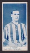 Cigarette card, Brigham, Reading, Reading Football Players, type card, no 9 J. Smith (back