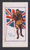 Cigarette card, T. Spalton, Army Pictures, Cartoons etc, type card, 'For the Old Flag' (vg) (1)