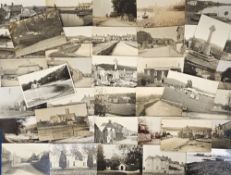 Postcards, Devon, an RP selection of approx. 38 Bere Ferrers cards, with station interior, River