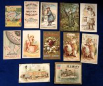 Trade issues, USA, a collection of 12 fold-out advertising leaflets, late 1890's/early 1900's,