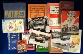 Motoring Ephemera, a selection of approx. 115 items of ephemera to include 1950s press photos of