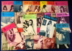 Glamour magazines, a collection of 23 small format vintage magazines, Nylon Surprise (10 issues