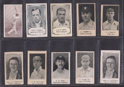 Trade cards, Barratt's, a collection of 22 Cricket type cards from various series inc. Cricketers,