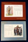 Horse Racing, two Ladbroke's Racing Fixture Calendars for 1936 & 1937 each in wall hanging mount and