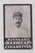 Cigarette card, Kinnear, Australian Cricket Team, type card, Sydney E. Gregory (one corner knock o/w