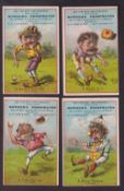 Trade cards, USA, Baseball, 15 early comic advertising cards all with baseball images, Noxall