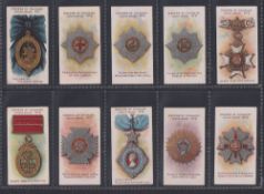 Cigarette cards, Taddy, Orders of Chivalry, Second Series (set, 25 cards) (some with slight marks,