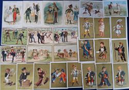 Trade cards, France, Belle Jardiniere, a collection of 100+ large size, early, advertising cards,