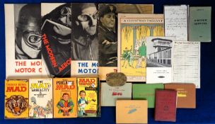 Ephemera, approx. 50 items to include Mad magazines (6), Mad paperbacks (4), 4 first edition
