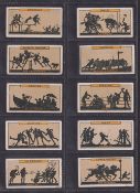 Cigarette cards, 2 sets, James Illingworth Comicartoons of Sport, Cope's Sports & Pastimes (25 cards