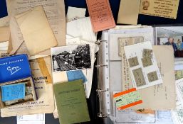 Rail Ephemera, a large selection of items to include tickets including a special souvenir ticket for