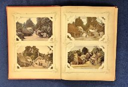 Postcards, a vintage album of approx. 150 cards of London suburbs, mostly Woolwich, with a few