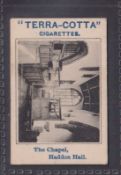 Cigarette card, E Robinson, Derbyshire & the Peak, type card, The Chapel Haddon Hall (gd)