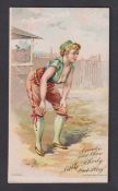 Cigarette card, USA, Geo. F. Young, Base Ball Scenes, 'X' size, type card, ref. N360/1, picture