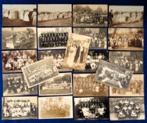 Postcards, Cornwall, a groups selection of approx. 23 cards of Calstock and Gunnislake teams and