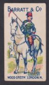 Trade card, Barratt's, Military Types, type card, Turkish Cavalry (gd) (1)