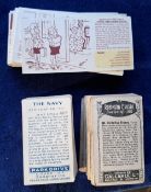 Cigarette & Trade cards, Mixture approx. 1500 cards in tin, generally sorted into series in