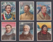 Cigarette cards, USA, ATC, The World's Greatest Explorers, 'L' size (set, 25 cards) (gd/vg)