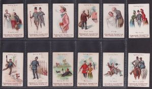 Cigarette cards, Faulkner's, Sporting Terms (set, 12 cards) (a couple with slight marks, mostly gd)