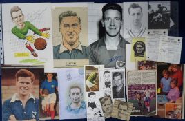 Football autographs, a selection of approx. 150 signed items, 1950's onwards on magazine pictures,