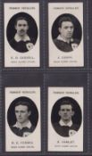 Cigarette cards, Taddy, Prominent Footballers (No Footnote, 1907), Irish Rugby Union, 4 cards, E.