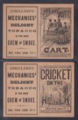 Cigarette cards, USA, Lorillard, Song Albums (Folders, 'Lorillard's Mechanics Delight Tobacco…'