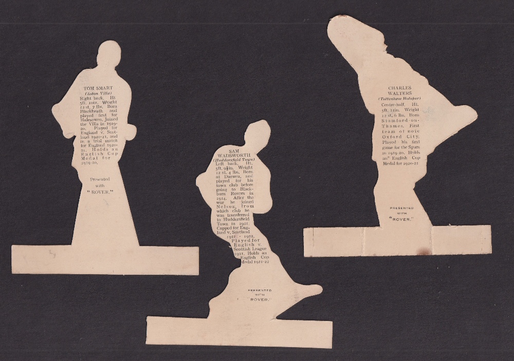 Trade issues, Thomson, Footballers, shaped, (set, 11 cards) die cut and made to stand up, with - Image 6 of 6