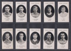 Cigarette cards, Taddy, Prominent Footballers (With Footnote, 1908), Leyton (set, 15 cards) (a