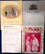 Film, Theatre & Entertainment, selection of items inc. 'The Mousetrap' a typed letter dated 23