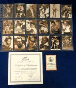 Boxing trade cards, Futera, CCI Editions Boxing Legends, 18 Promotional Cards, Limited Edition 102/