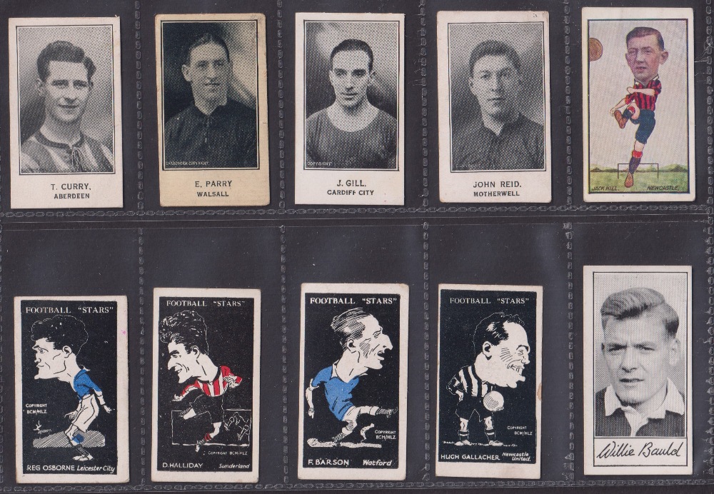 Trade cards, Barratt's, a collection of 43 Football type cards, all different from various series