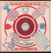 Trade issue, The Home Companion, 'The Pocket Fortune Teller & Pools Predictor' on canvas, 210mm x