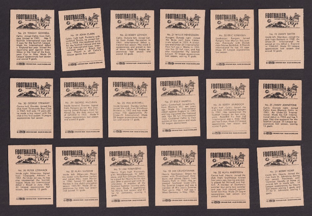 Trade cards, Football, A&BC Gum, 1966 Footballers pairs Scottish, 42 cards numbered 1 to 42 - Image 4 of 6